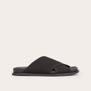 Everlane Black Mesh Slide Sandals